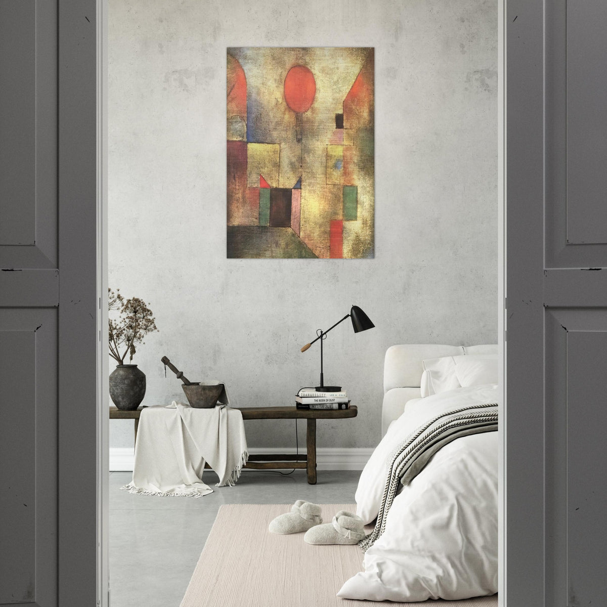 RED BALLOON 1922 - Paul Klee Brushed Aluminum Print - 70x100 cm / 28x40 inches | Paul Klee Aluminum Print | Paul Klee Prints