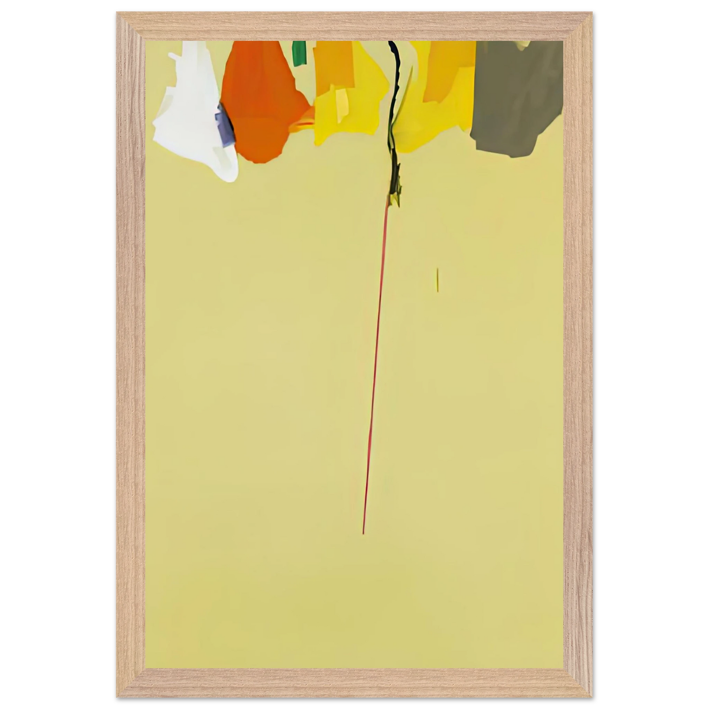 Helen Frankenthaler - Rapunzel, 1974- Wall Art - 30x40 cm / 12x16 inches - Premium Wooden Framed Poster With Fine Art Paper-canvas - Wood frame