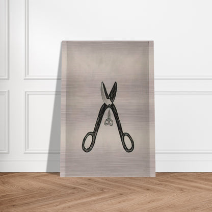 SCISSORS 1994 - Louise Bourgeois Brushed Aluminum Print - 70x100 cm / 28x40 inches | Louise Bourgeois Aluminum Print | Louise Bourgeois Prints