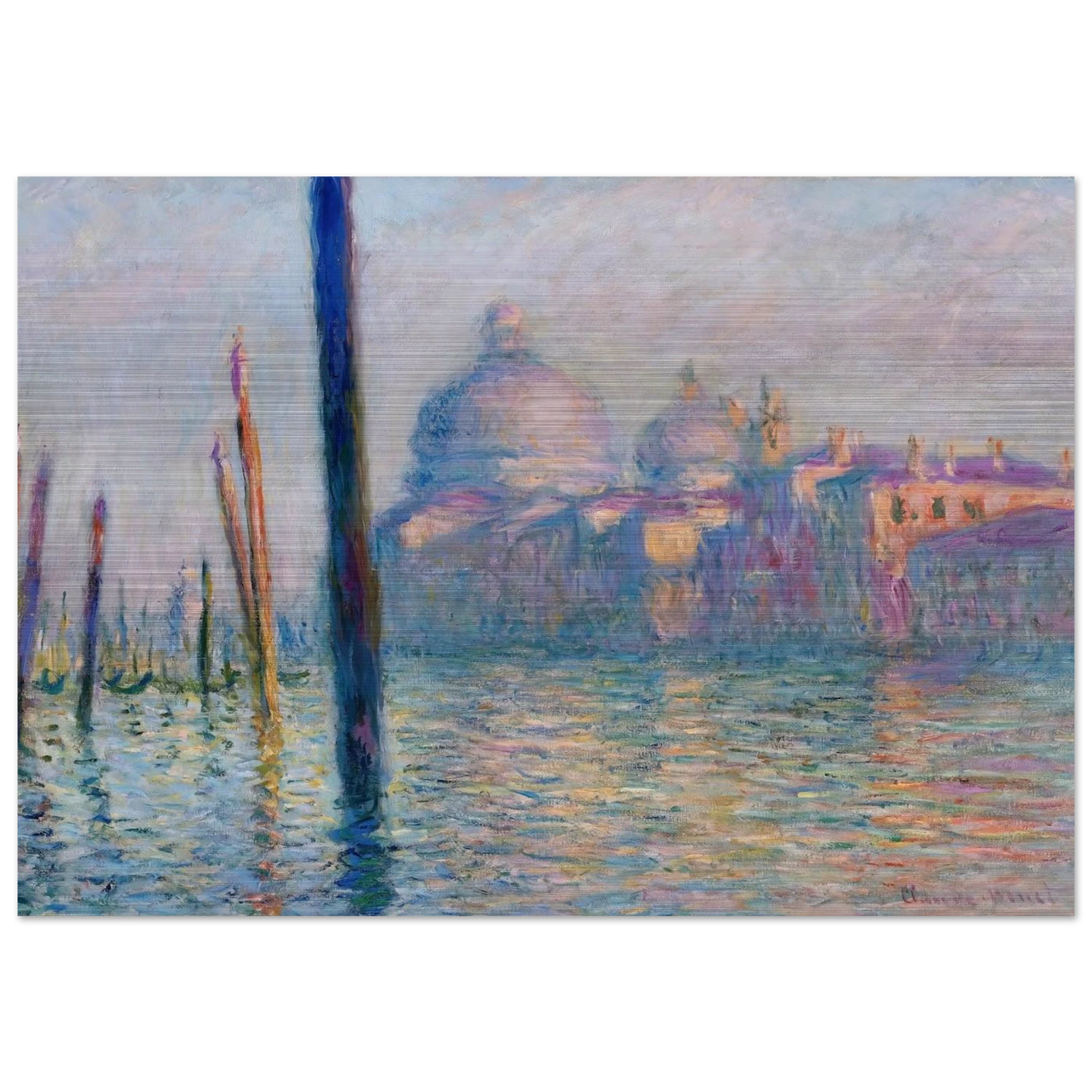 The Grand Canal in Venice 01 - claude monet Brushed Aluminum Print - 70x100 cm / 28x40 inches | claude monet Aluminum Print | claude monet Prints