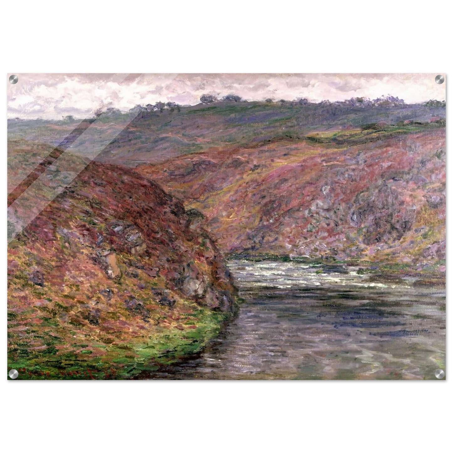 Valley of the Creuse Grey Day - claude monet Acrylic Print - 70x100 cm / 28x40″ inches