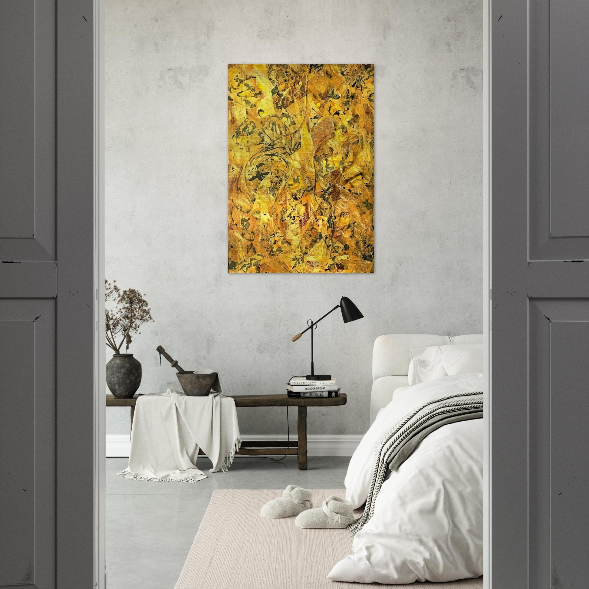 NUMBER 2 - Jackson Pollock Brushed Aluminum Print - 70x100 cm / 28x40 inches | Jackson Pollock Aluminum Print | Jackson Pollock Prints