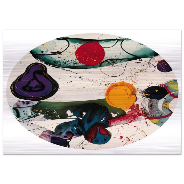 Lollipop  SF88-250  - Sam Francis Brushed Aluminum Print - 70x100 cm / 28x40 inches | Sam Francis Aluminum Print | Sam Francis Prints