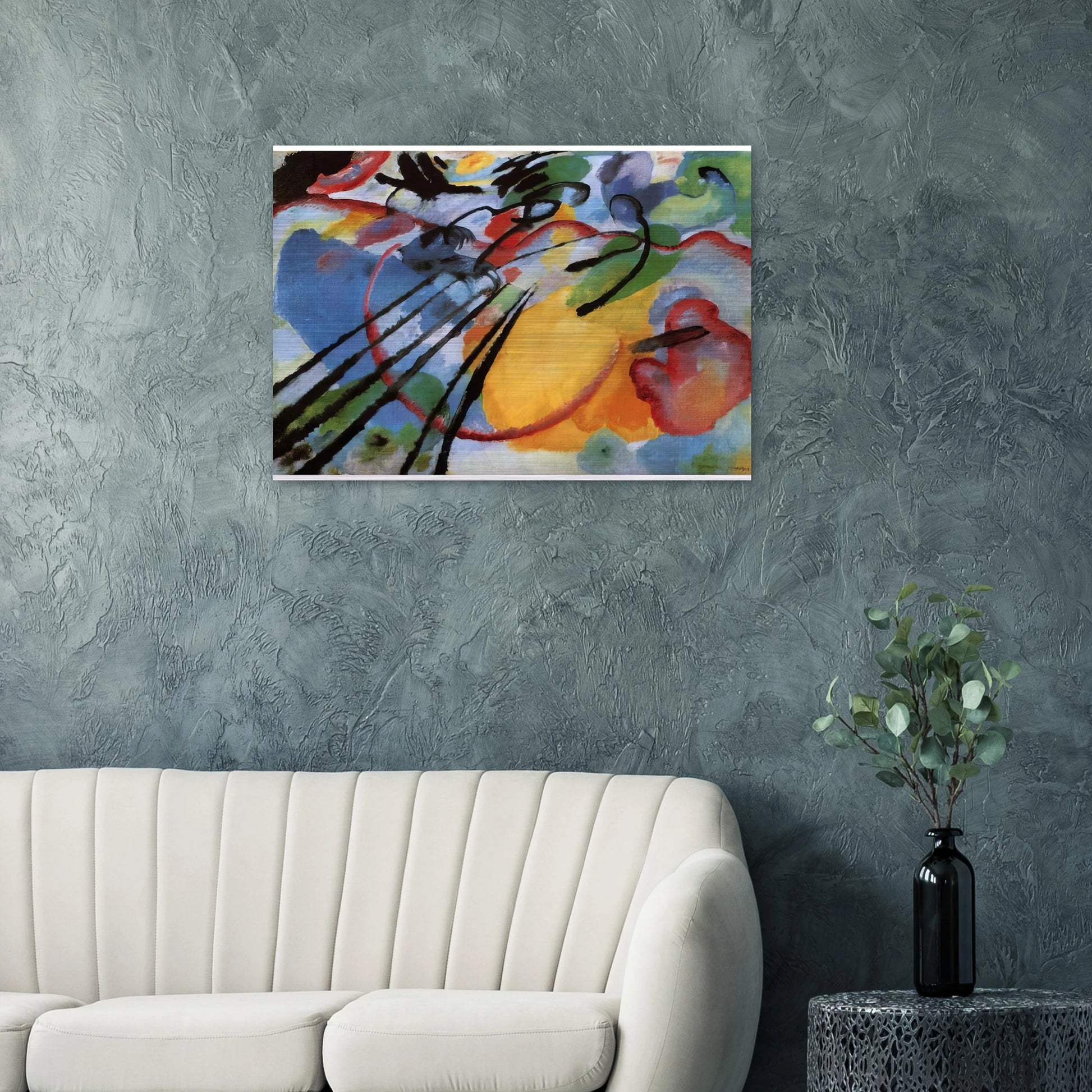 IMPROVISATION 26 ROWING 1912 - Wassily Kandinsky Brushed Aluminum Print - 70x100 cm / 28x40 inches | Wassily Kandinsky Aluminum Print | Wassily Kandinsky Prints