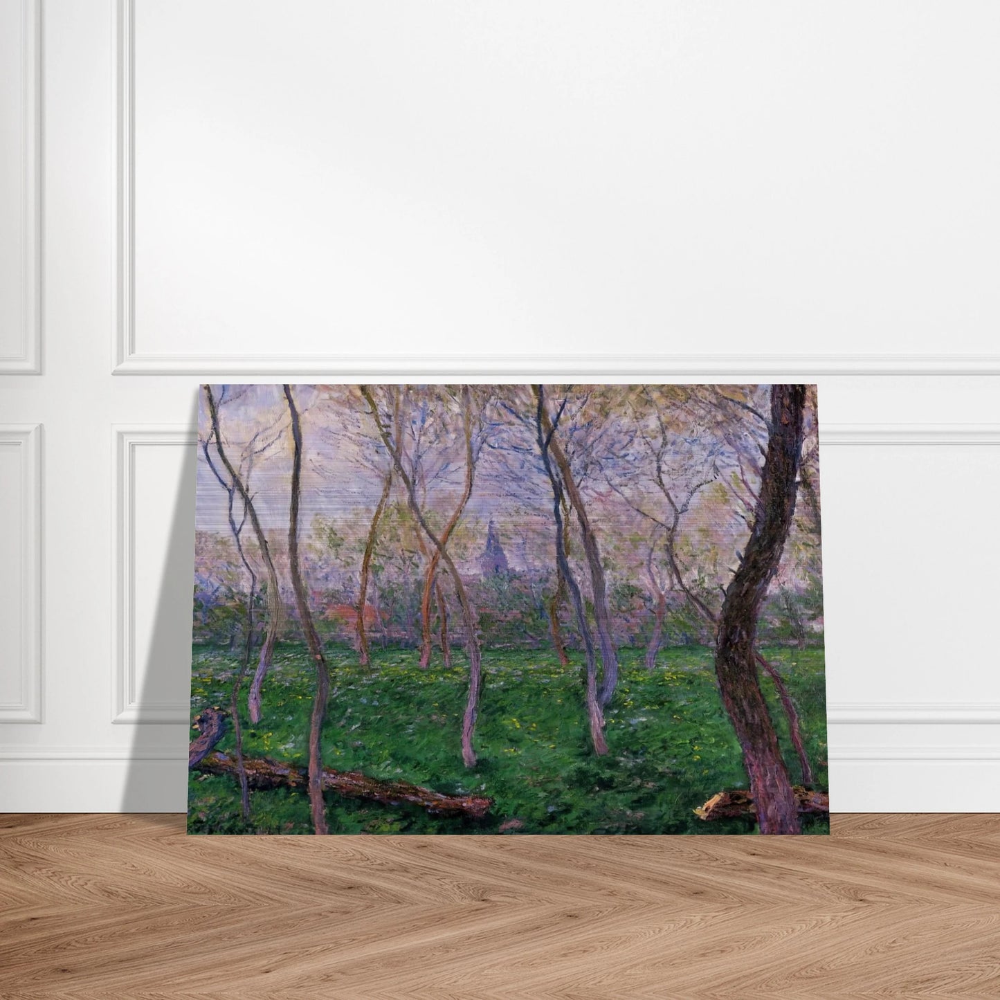 Bennecourt - claude monet Brushed Aluminum Print - 70x100 cm / 28x40 inches | claude monet Aluminum Print | claude monet Prints