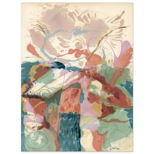 Helen Frankenthaler - Jacob's Ladder, 1957- Wall Art - 21x29.7 cm / 8x12" - Fine Art Poster-canvas - -