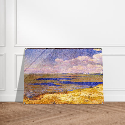 VIEW OF THE RIVER SCHELDT 1893 - Theo van Rysselberghe Acrylic Print - 70x100 cm / 28x40″ inches