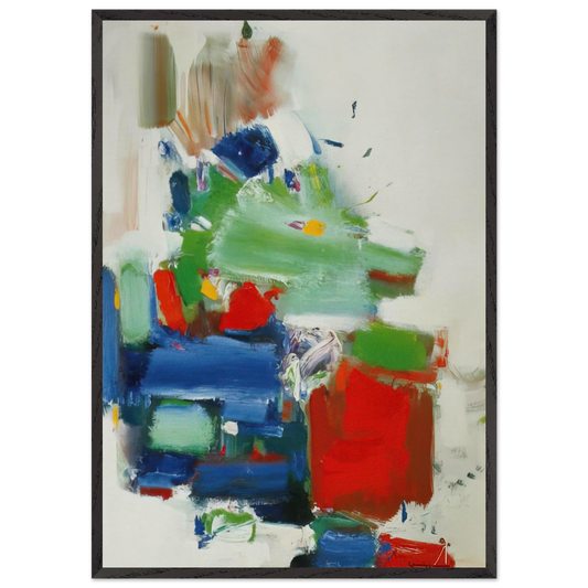 Art Like Love Is Dedication - Hans Hofmann 70x100 cm / 28x40 inches Framed Art Print – Black Wooden Frame