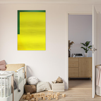 More yellow, less green - 1989 - Carmen Herrera Brushed Aluminum Print - 70x100 cm / 28x40 inches | Carmen Herrera Aluminum Print | Carmen Herrera Prints