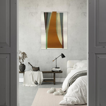Untitled - Lyrical Abstraction - Larry Zox Brushed Aluminum Print - 70x100 cm / 28x40 inches | Larry Zox Aluminum Print | Larry Zox Prints