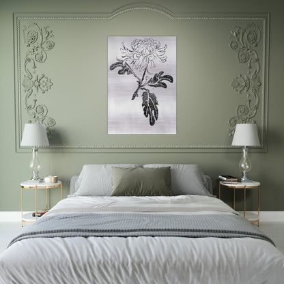 CHRYSANTHEMUM - MC Escher Brushed Aluminum Print - 70x100 cm / 28x40 inches | MC Escher Aluminum Print | MC Escher Prints | Maurits Cornelis Escher Prints