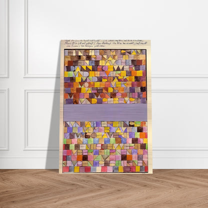 ONCE EMERGED FROM THE GRAY OF NIGHT 1918 - Paul Klee Brushed Aluminum Print - 70x100 cm / 28x40 inches | Paul Klee Aluminum Print | Paul Klee Prints