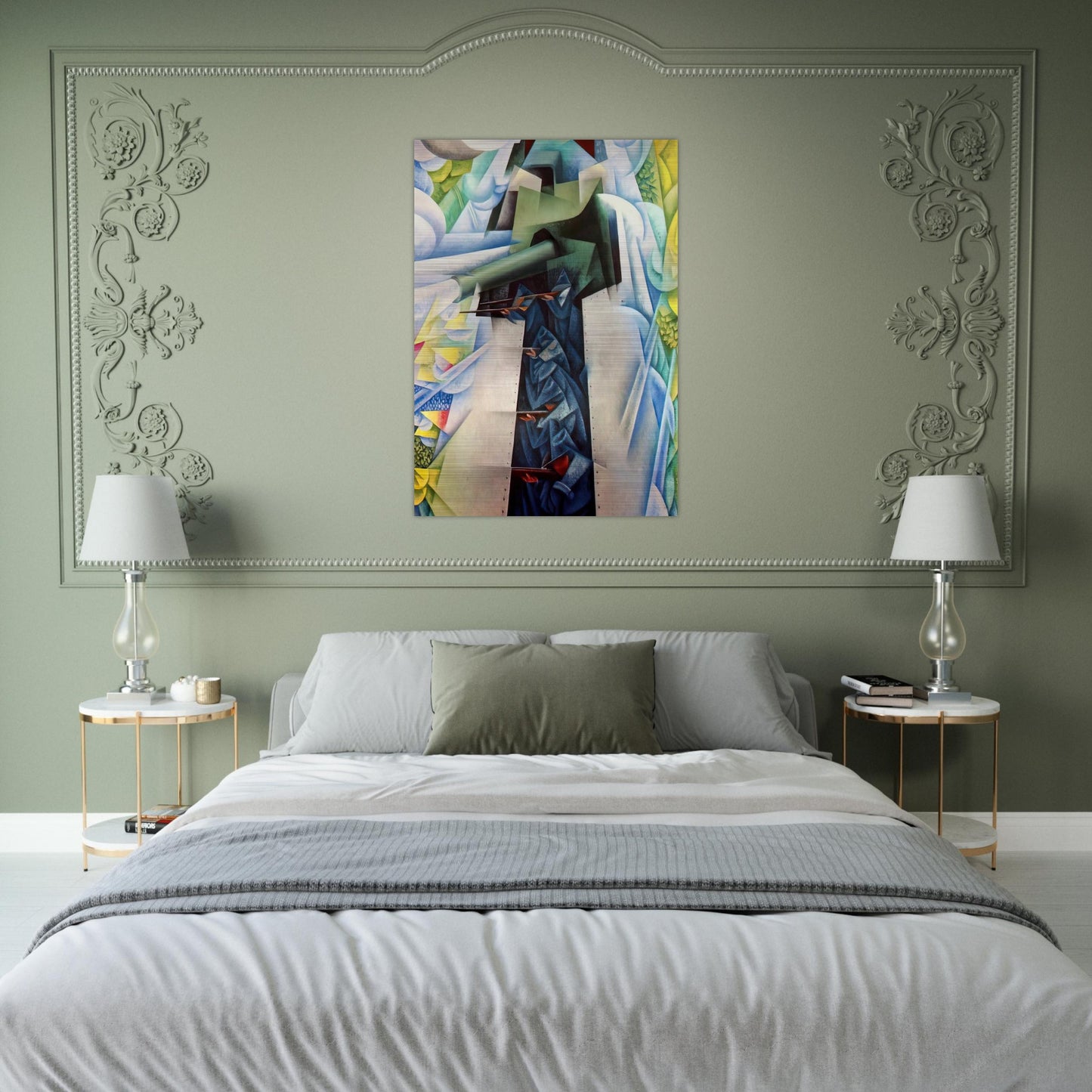 ARMTRAIN - Carlo Carra Brushed Aluminum Print - 70x100 cm / 28x40 inches | Carlo Carra Aluminum Print | Carlo Carra Prints