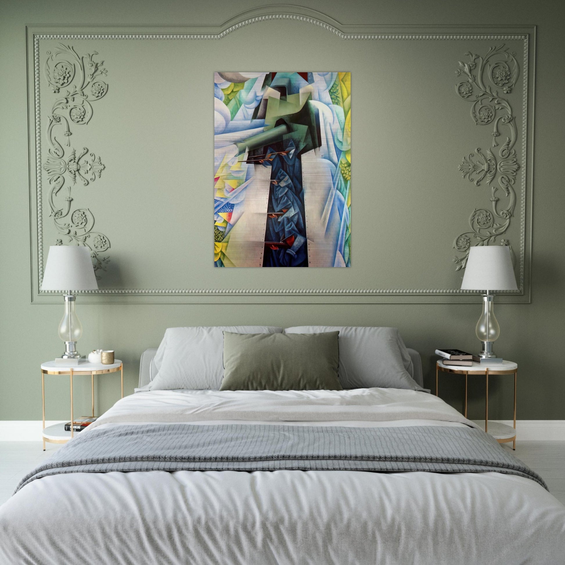 ARMTRAIN - Carlo Carra Brushed Aluminum Print - 70x100 cm / 28x40 inches | Carlo Carra Aluminum Print | Carlo Carra Prints