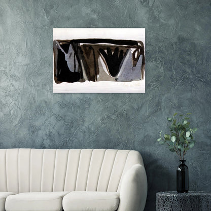 Grise nuit - 1975 - Bram van Velde Brushed Aluminum Print - 70x100 cm / 28x40 inches | Bram van Velde Aluminum Print | Bram van Velde Prints