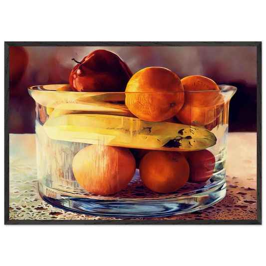 Bowld Banana - 1981 - Mary Pratt 70x100 cm / 28x40 inches Framed Art Print – Black Wooden Frame