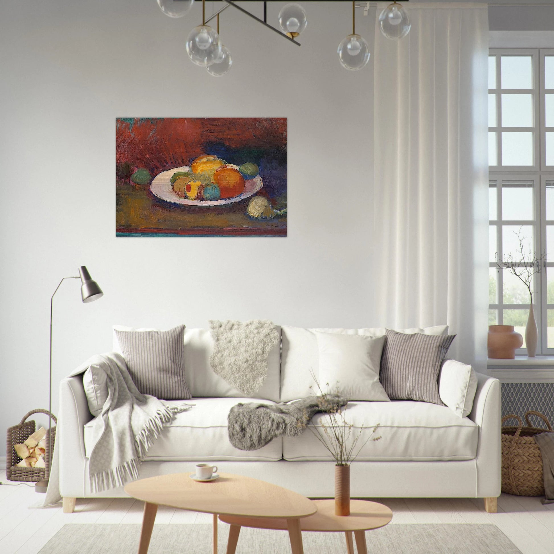 ASSIETTE DE FRUITS FRUIT DISH 1902 - Henri Matisse Brushed Aluminum Print - 70x100 cm / 28x40 inches | Henri Matisse Aluminum Print | Henri Matisse Prints