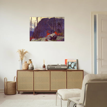 Algoma Hill - 1920 - Lawren Harris Brushed Aluminum Print - 70x100 cm / 28x40 inches | Lawren Harris Aluminum Print | Lawren Harris Prints