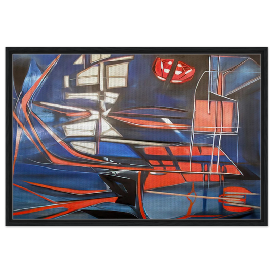 Science Fiction - 1948 - Jimmy Ernst Framed Canvas Print