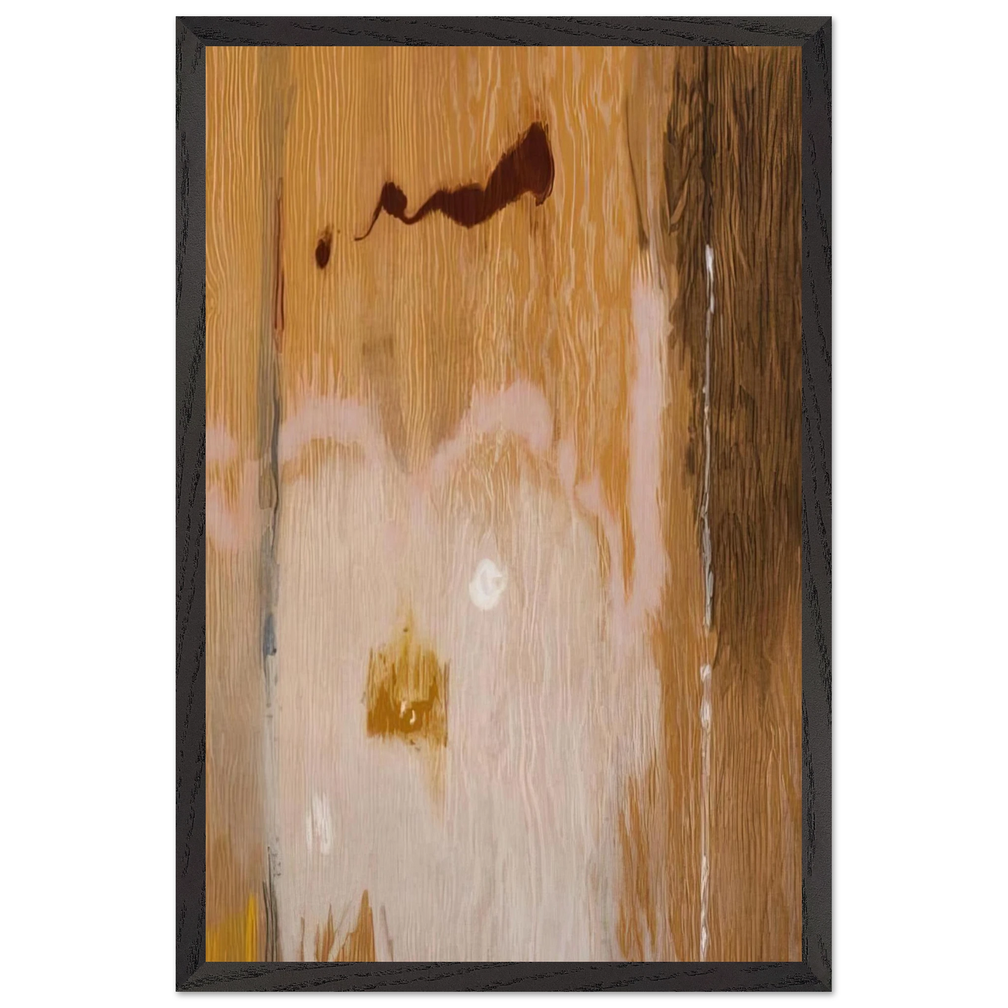 Helen Frankenthaler - Tales of Genji VI - 1998 Wall art - 50x70 cm / 20x28 inches - Premium Wooden Framed Poster With Fine Art Paper-canvas - Black frame