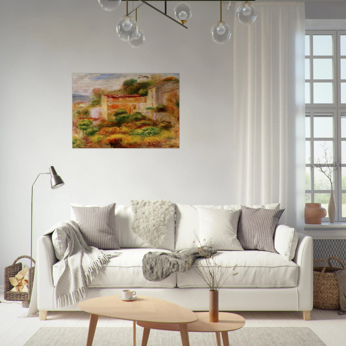Maison de la Poste - Pierre-Auguste Renoir Brushed Aluminum Print - 70x100 cm / 28x40 inches | Pierre-Auguste Renoir Aluminum Print | Pierre-Auguste Renoir Prints