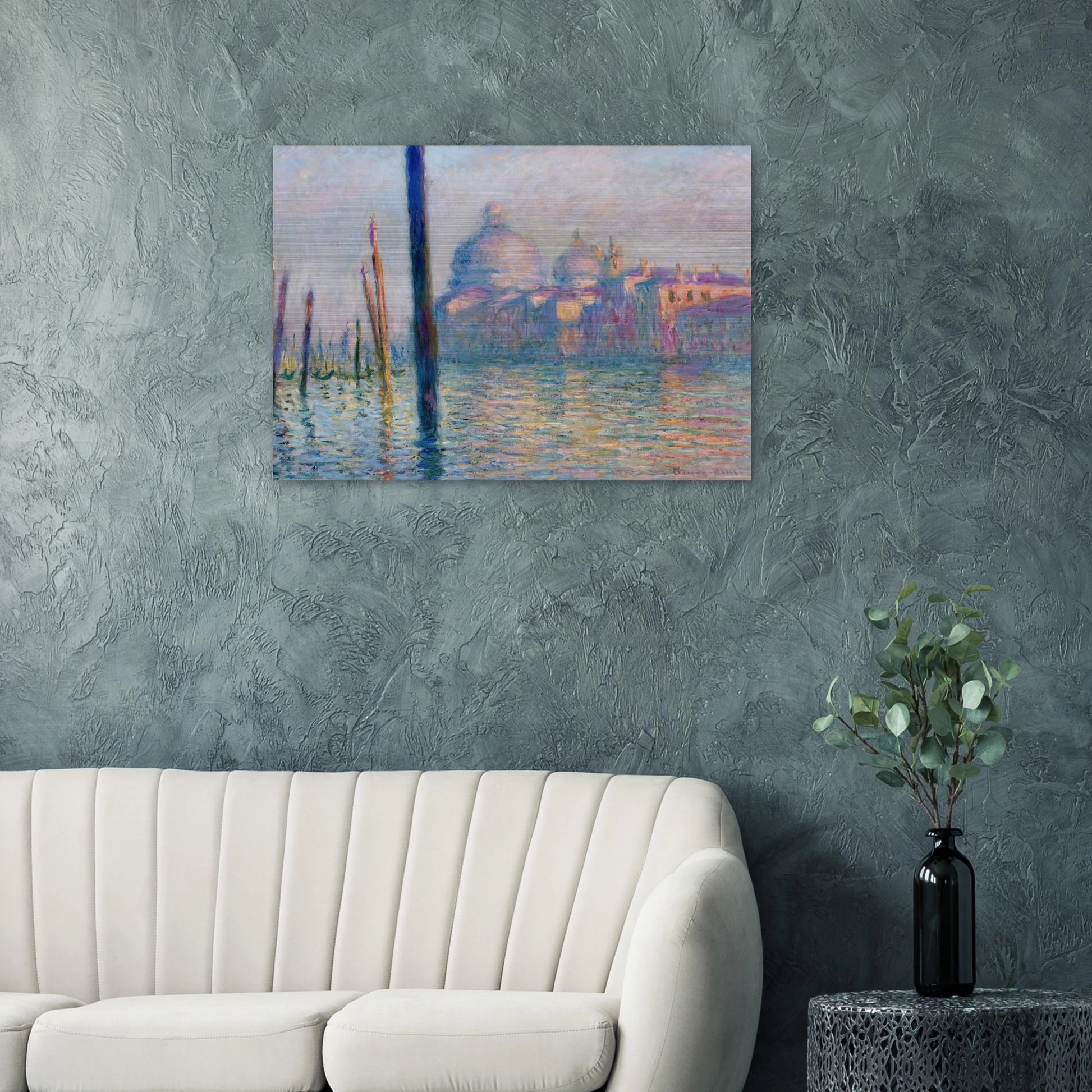 The Grand Canal in Venice 01 - claude monet Brushed Aluminum Print - 70x100 cm / 28x40 inches | claude monet Aluminum Print | claude monet Prints