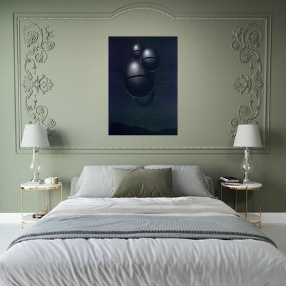 THE VOICE OF SPACE 1928 1 - Rene Magritte Brushed Aluminum Print - 70x100 cm / 28x40 inches | Rene Magritte Aluminum Print | Rene Magritte Prints