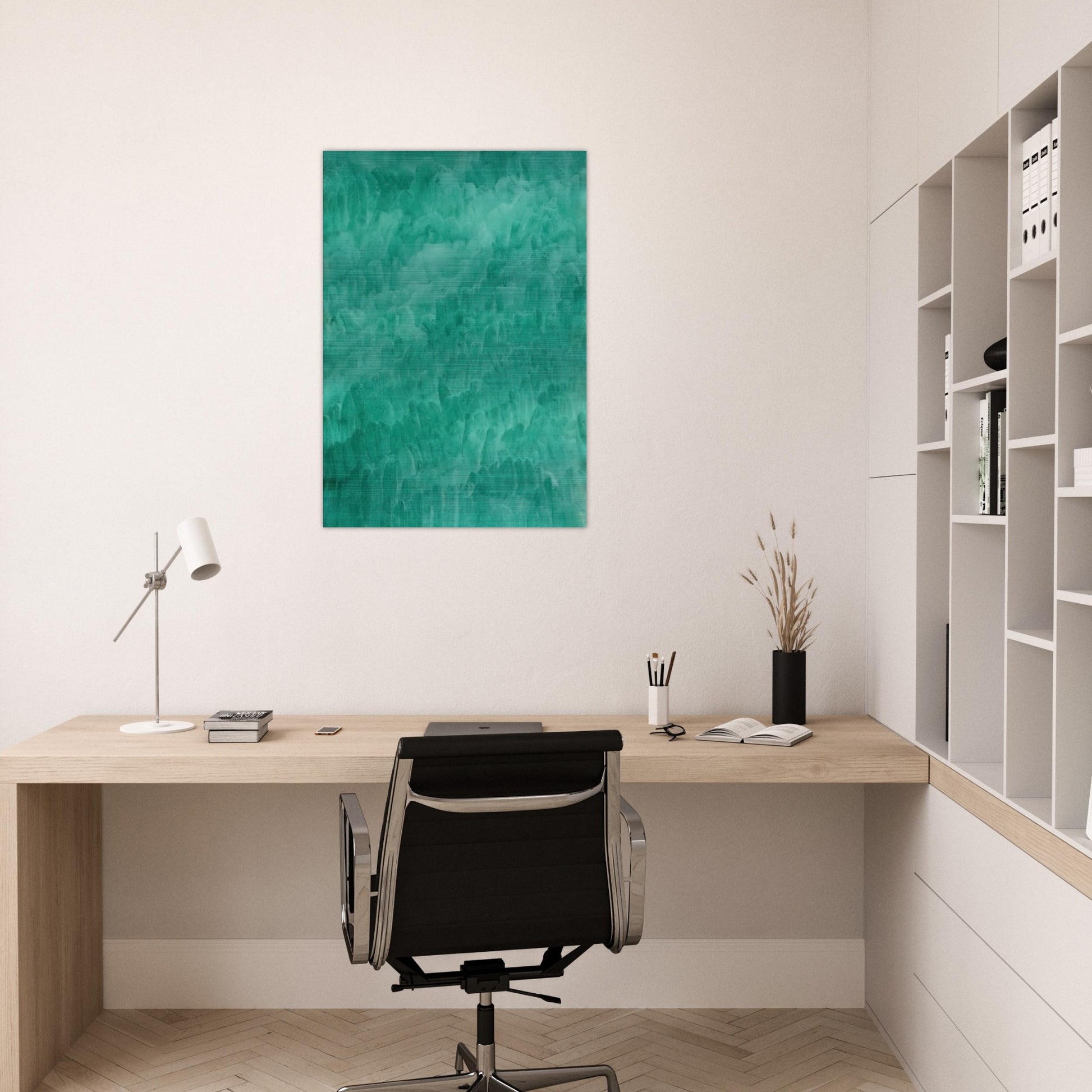 Viridian - Marcia Hafif Brushed Aluminum Print - 70x100 cm / 28x40 inches | Marcia Hafif Aluminum Print | Marcia Hafif Prints