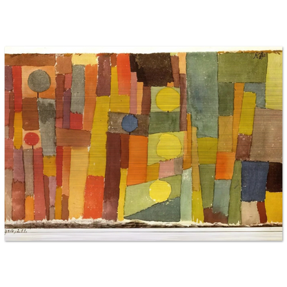 IN THE STYLE OF KAIROUAN 1914 - Paul Klee Brushed Aluminum Print - 70x100 cm / 28x40 inches | Paul Klee Aluminum Print | Paul Klee Prints