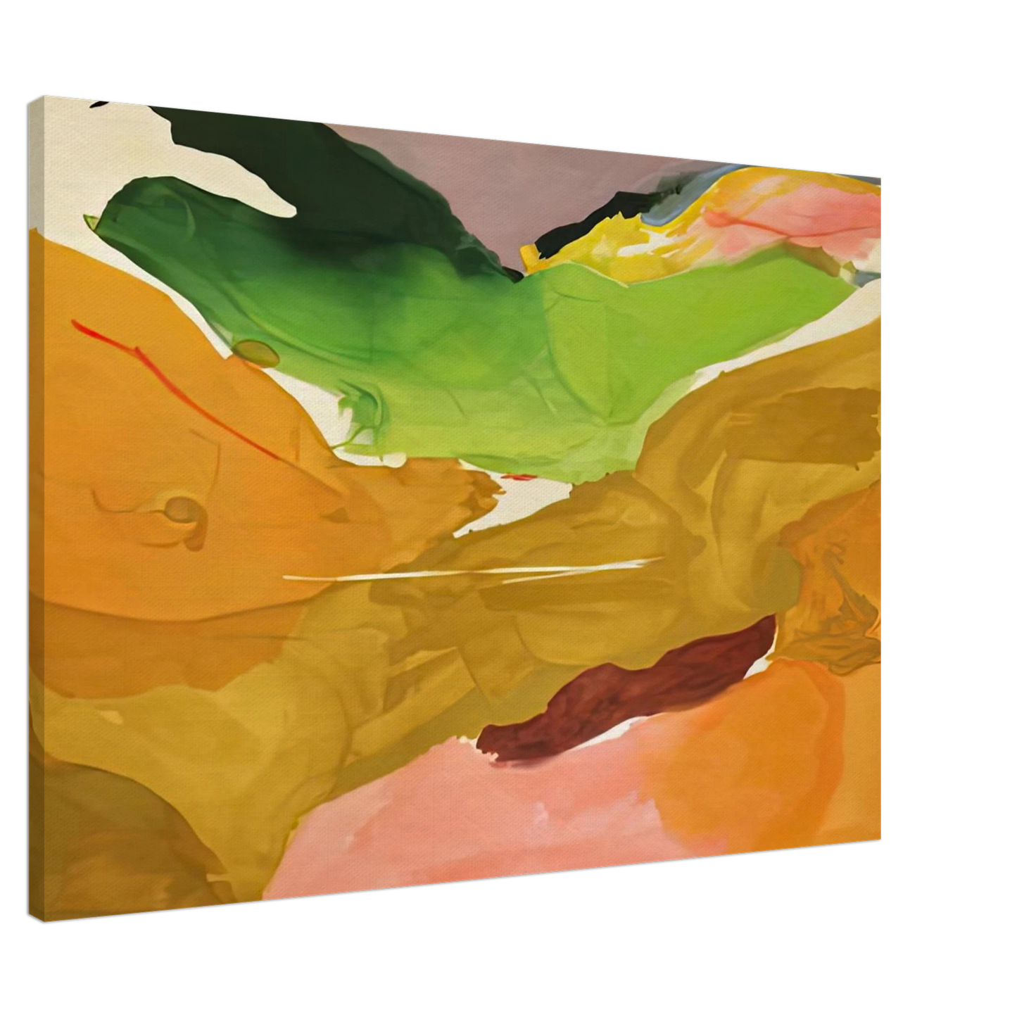 Helen Frankenthaler - Nature Abhors a Vacuum, 1973- Wall Art - 60x80 cm / 24x32 inches - Premium Wooden Framed Poster With Fine Art Paper-canvas - Black frame