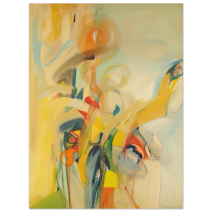 Miriam Schapiro - Down to Earth - 1959  75x100 cm / 30x40inches Fine Art Poster