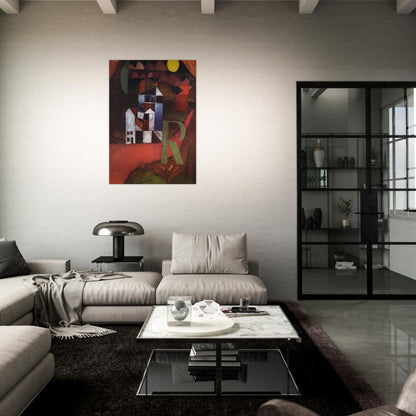 VILLA R 1919 - Paul Klee Brushed Aluminum Print - 70x100 cm / 28x40 inches | Paul Klee Aluminum Print | Paul Klee Prints