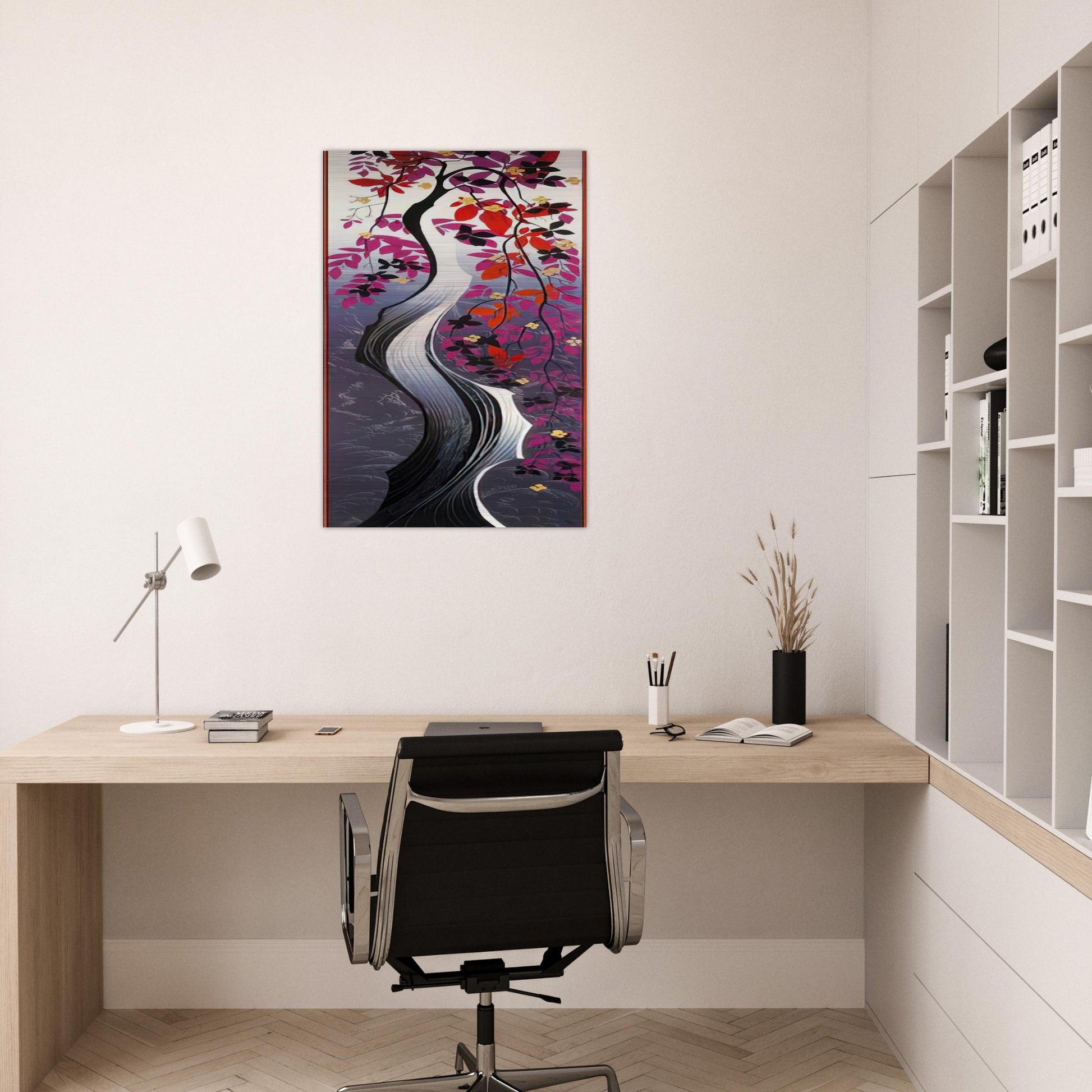 Twisted Tree - Eyvind Earle Brushed Aluminum Print - 70x100 cm / 28x40 inches | Eyvind Earle Aluminum Print | Eyvind Earle Prints