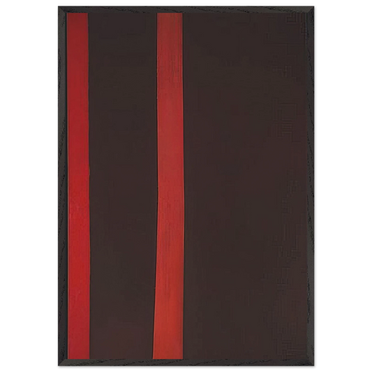 Adam - Barnett Newman 70x100 cm / 28x40 inches Framed Art Print – Black Wooden Frame