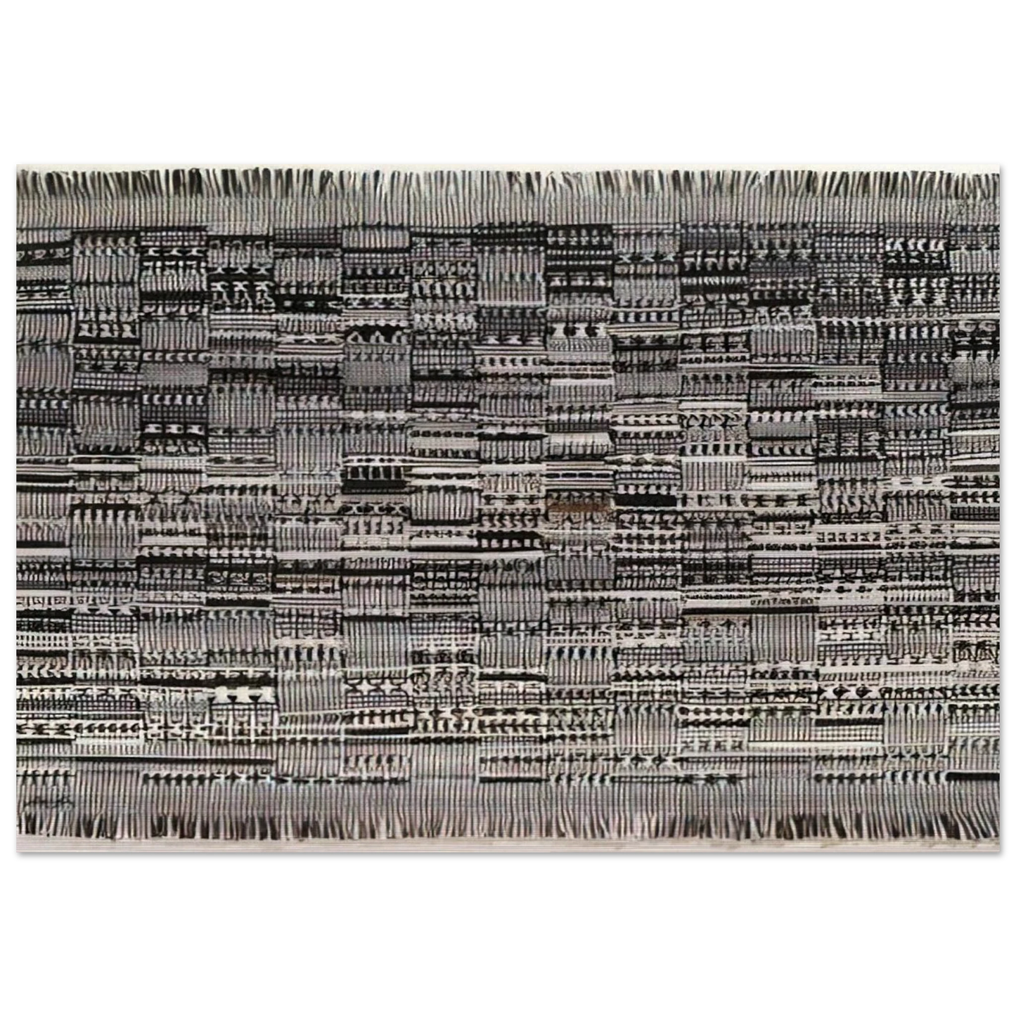 OPEN LETTER 1958 - Anni Albers Brushed Aluminum Print - 70x100 cm / 28x40 inches | Anni Albers Aluminum Print | Anni Albers Prints