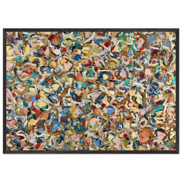 Noon - Lee Krasner 70x100 cm / 28x40 inches Framed Art Print – Black Wooden Frame