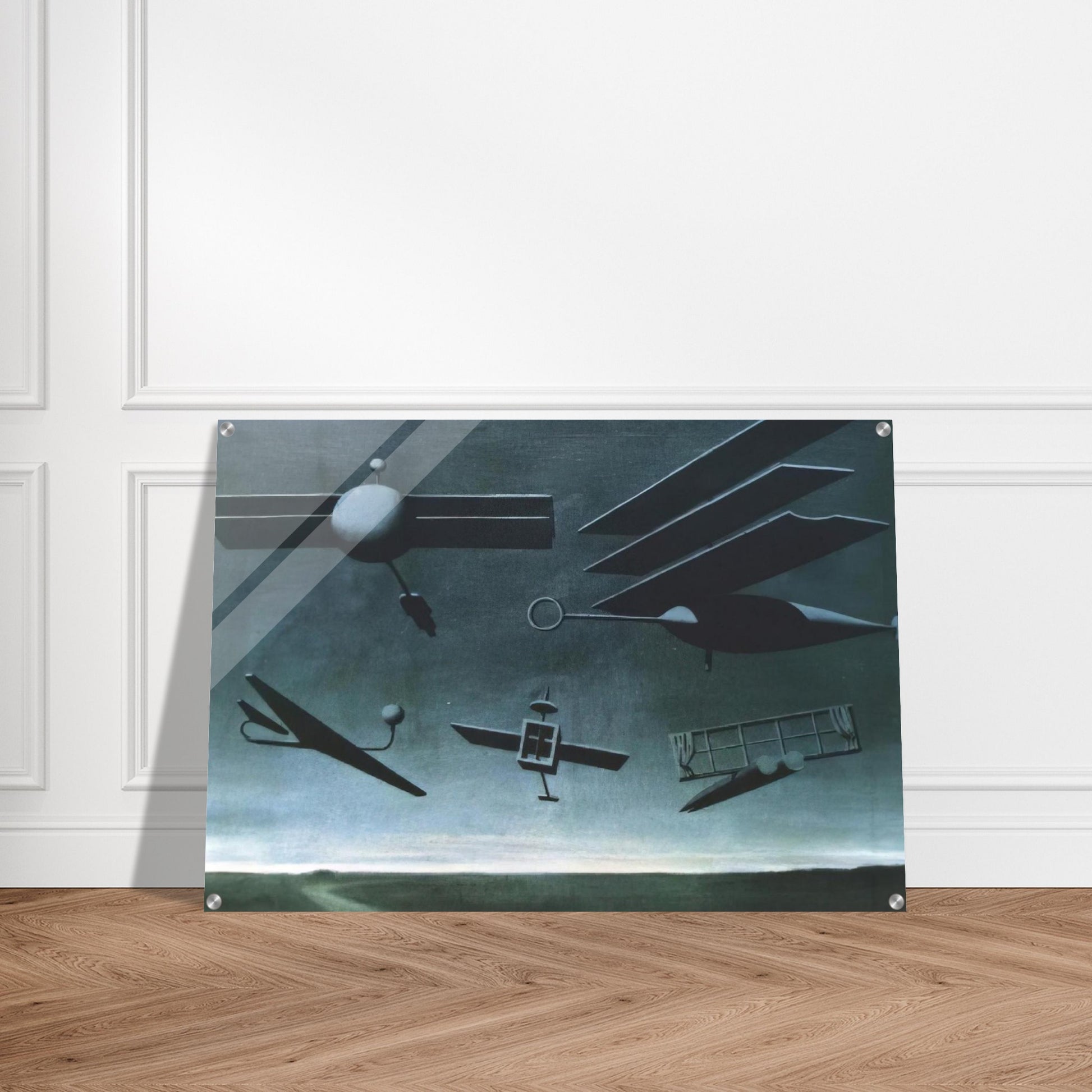 BLACK FLAG 1937 - Rene Magritte Acrylic Print - 70x100 cm / 28x40″ inches