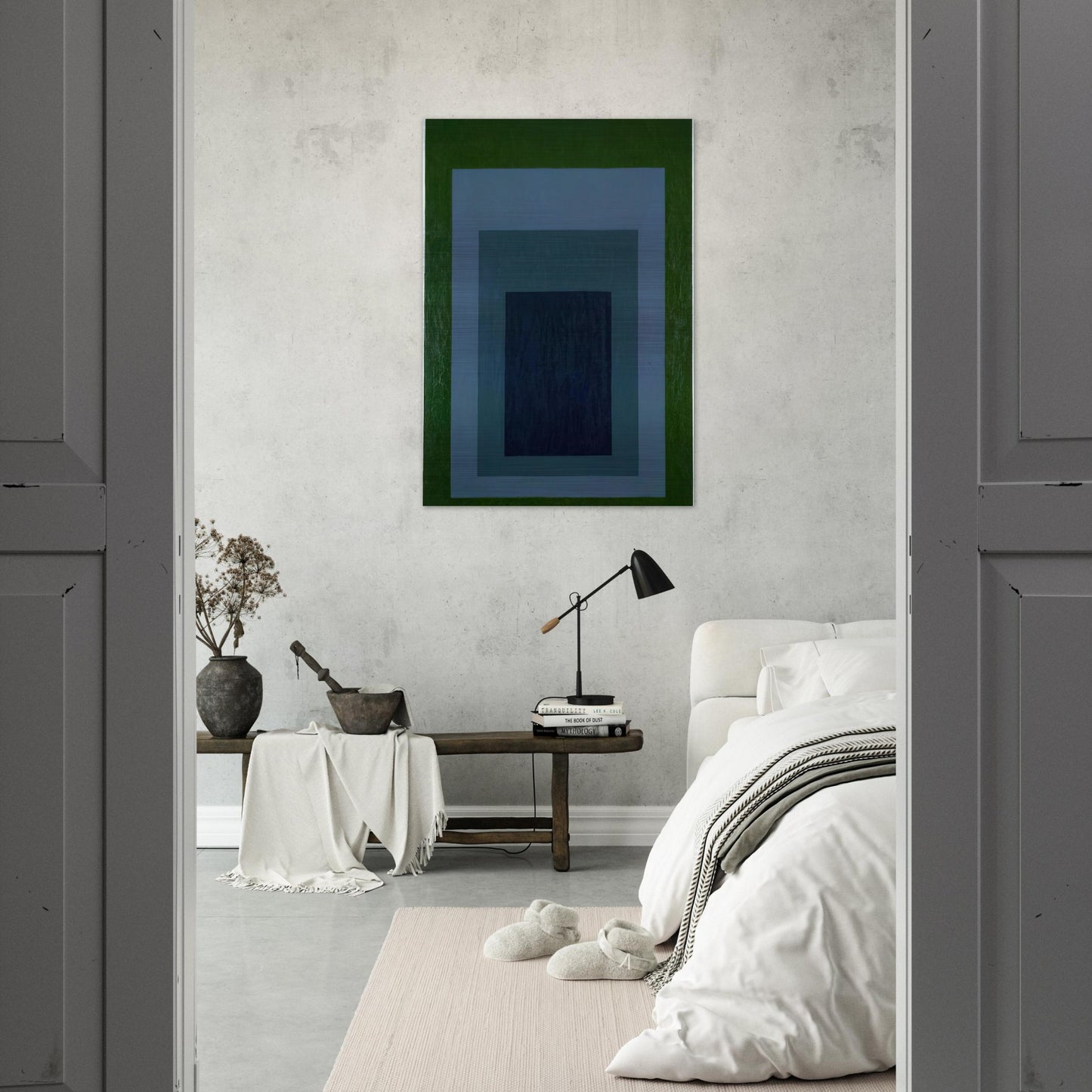 HOMAGE TO THE SQUARE 1966 - Josef Albers Brushed Aluminum Print - 70x100 cm / 28x40 inches | Josef Albers Aluminum Print | Josef Albers Prints