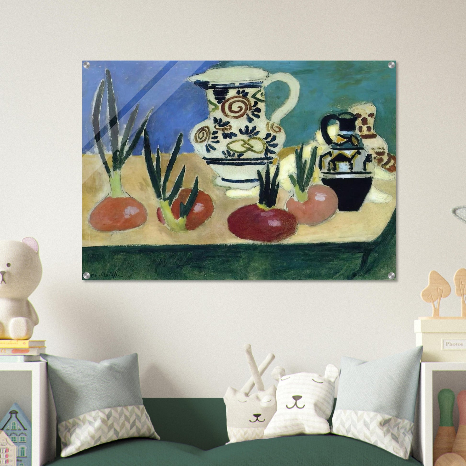 THE RED ONIONS 1906 - Henri Matisse Acrylic Print - 70x100 cm / 28x40″ inches