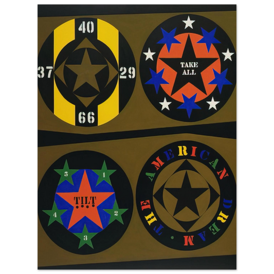 Robert Indiana - The American Dream, I  75x100 cm / 30x40inches Fine Art Poster