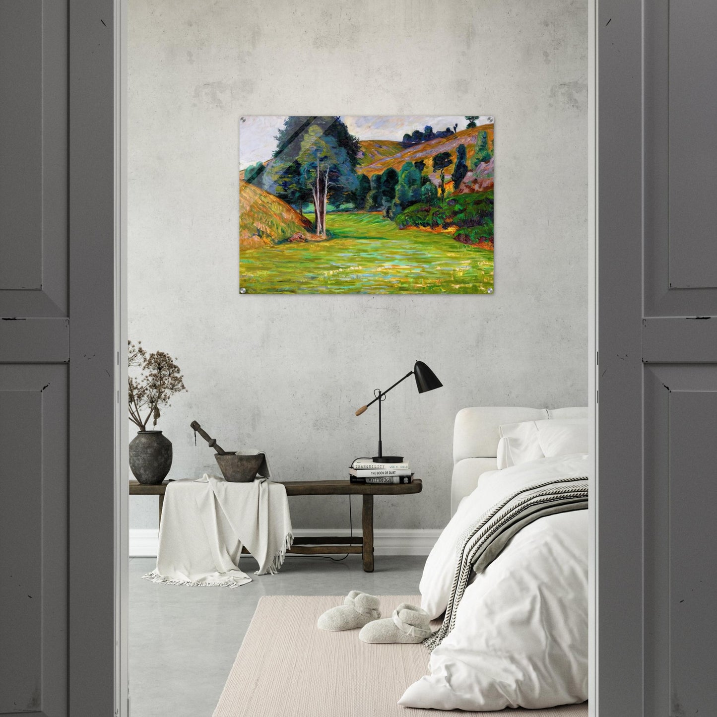 Valley in Pontgibaud - Armand Guillaumin Acrylic Print - 70x100 cm / 28x40″ inches