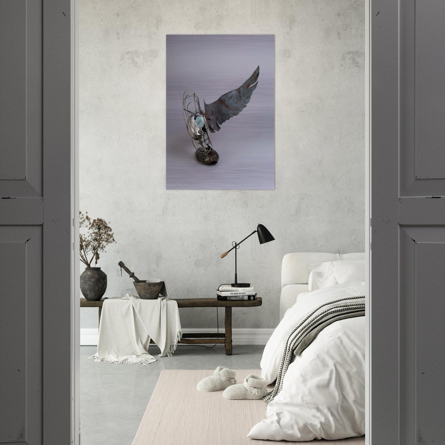 MERCURY ZERO SUMMER GLUT 1987 - Robert Rauschenberg Brushed Aluminum Print - 70x100 cm / 28x40 inches | Robert Rauschenberg Aluminum Print | Robert Rauschenberg Prints