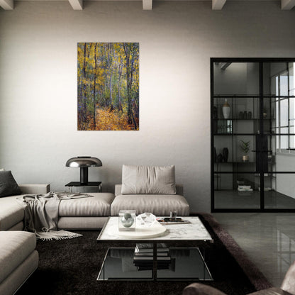 Wood Lane - claude monet Brushed Aluminum Print - 70x100 cm / 28x40 inches | claude monet Aluminum Print | claude monet Prints