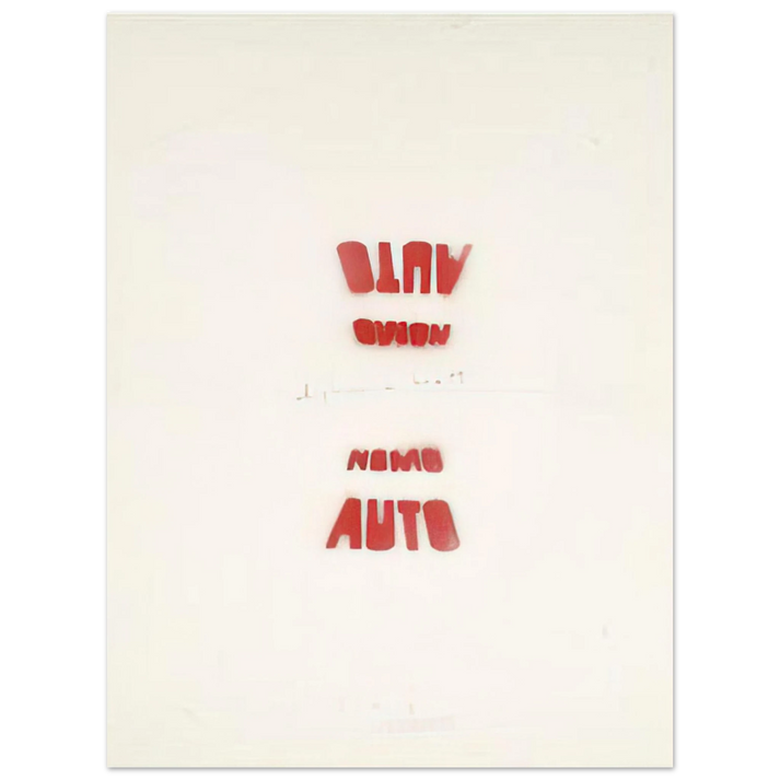 Alighiero Boetti - AUTO NOMO I VEDENTI 1979  75x100 cm / 30x40inches Fine Art Poster