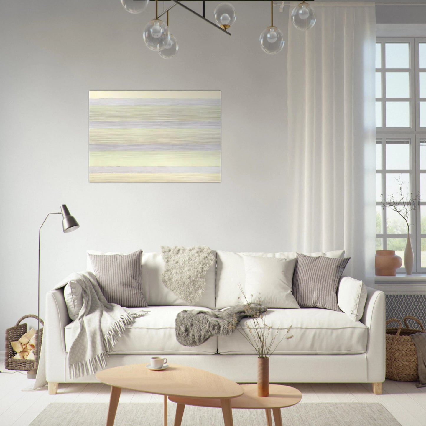 Untitled #11 - Agnes Martin Brushed Aluminum Print - 70x100 cm / 28x40 inches | Agnes Martin Aluminum Print | Agnes Martin Prints