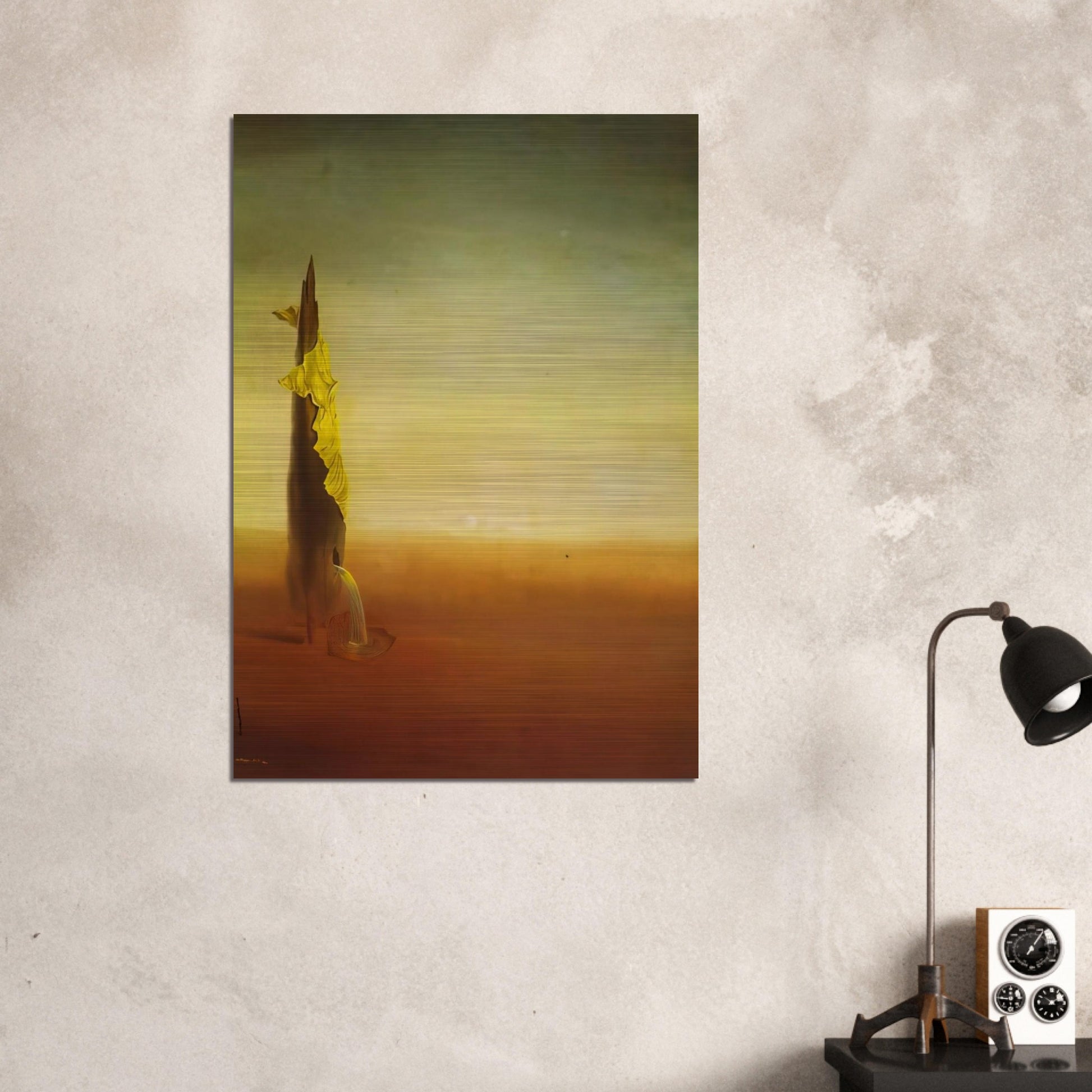 THE BIRTH OF LIQUID FEARS - Salvador Dali Brushed Aluminum Print - 70x100 cm / 28x40 inches | Salvador Dali Aluminum Print | Salvador Dali Prints
