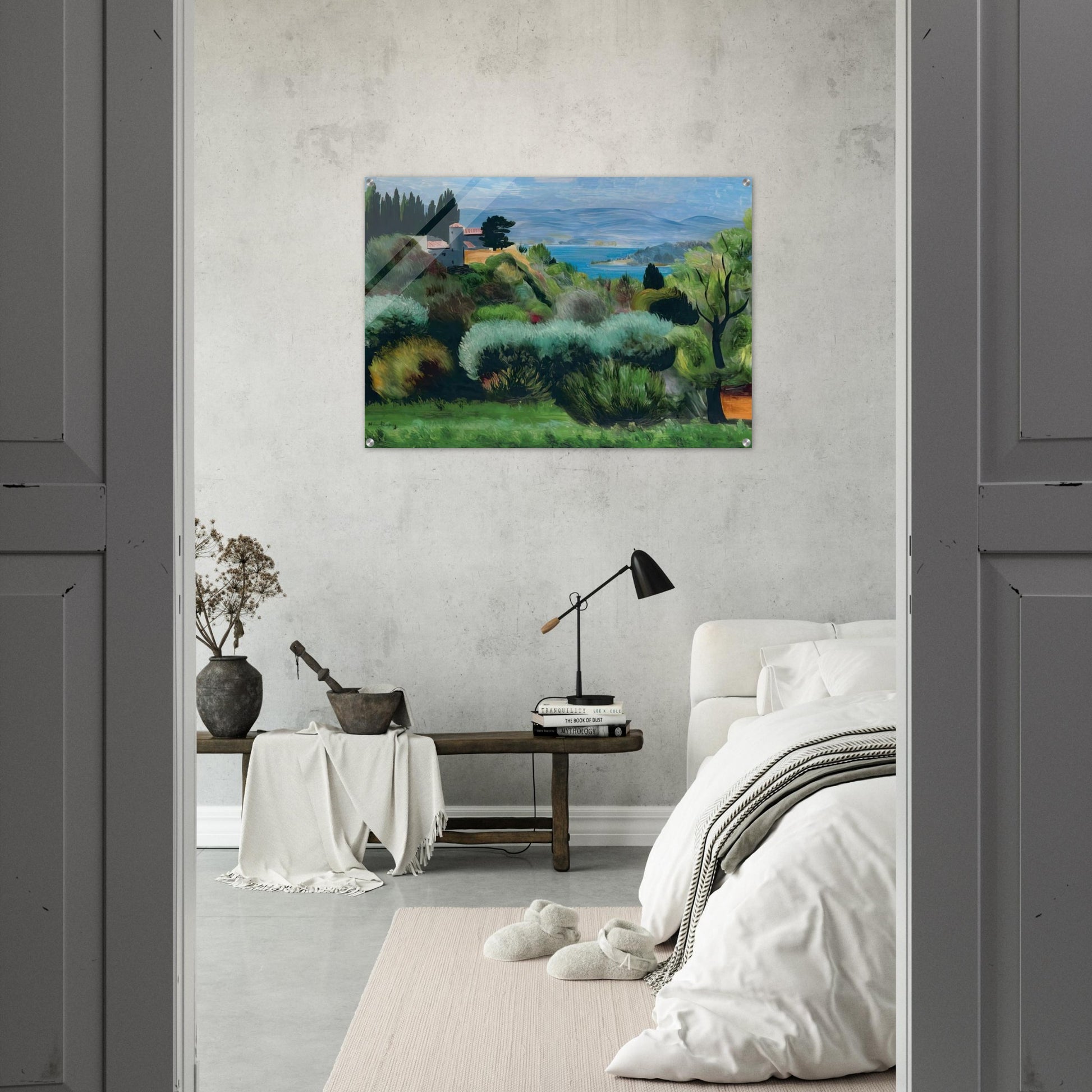 SANARY LANDSCAPE 1937 - Moise Kisling Acrylic Print - 70x100 cm / 28x40″ inches | Moise Kisling Wall Art | Moise Kisling Prints