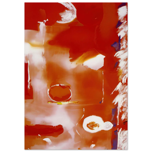 Helen Frankenthaler - Seeing the Moon on a Hot Summer Day - 1987 Wall art - 13x18 cm / 5x7 Inches - Fine Art Poster - -