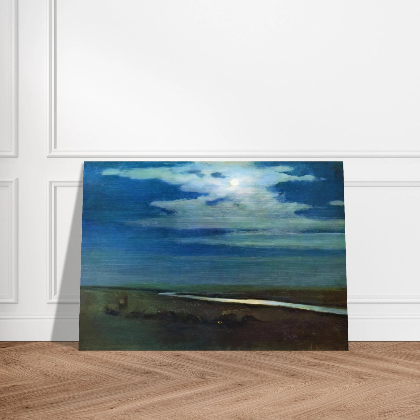 Night - Arkhyp Kuindzhi Brushed Aluminum Print - 70x100 cm / 28x40 inches | Arkhyp Kuindzhi Aluminum Print | Arkhyp Kuindzhi Prints