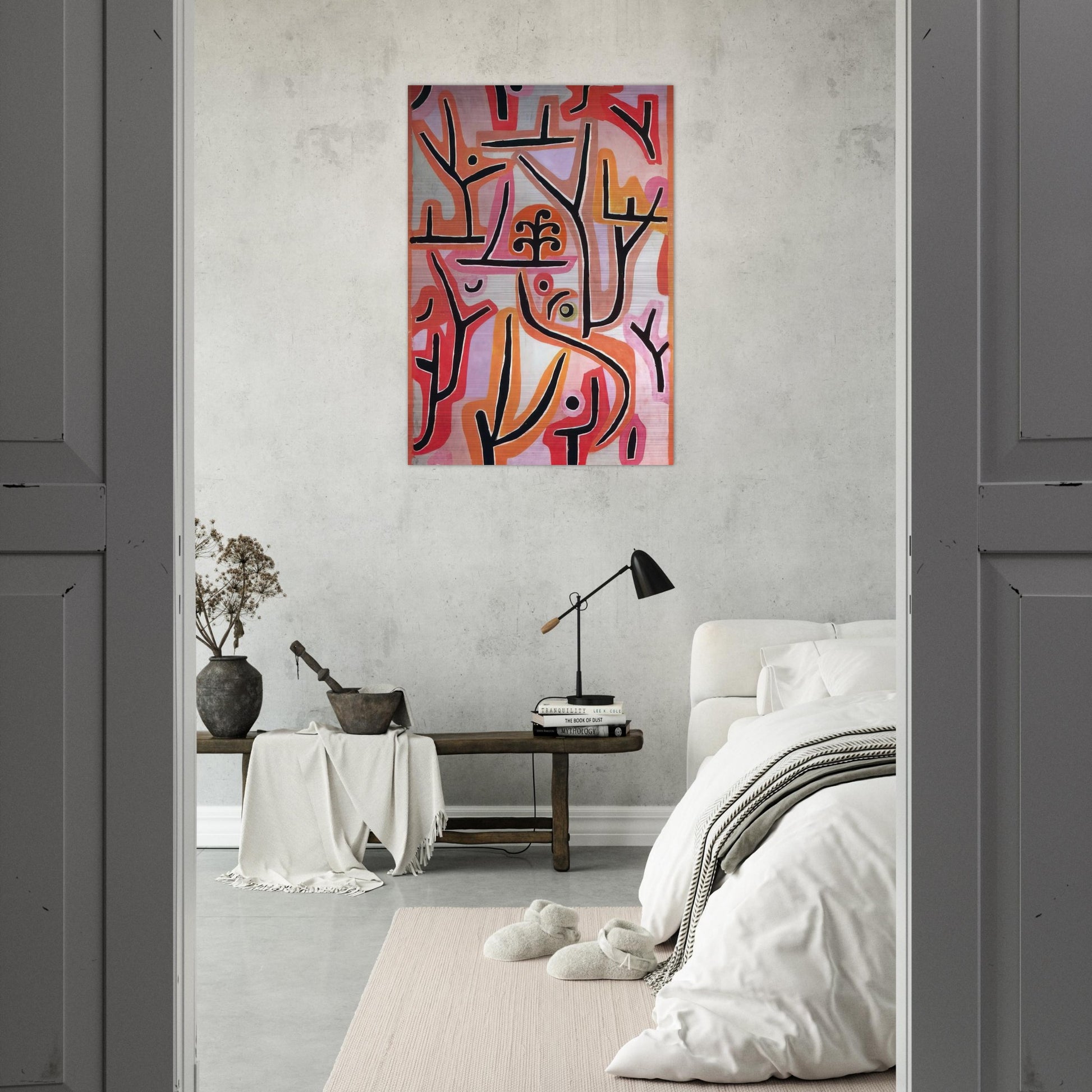 PARK BEI LU 1938 - Paul Klee Brushed Aluminum Print - 70x100 cm / 28x40 inches | Paul Klee Aluminum Print | Paul Klee Prints